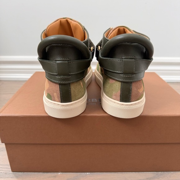 Kids Buscemi Camo Military High Top Sneaker EU33 NEW Never Worn Leather Trainers - Picture 6 of 10